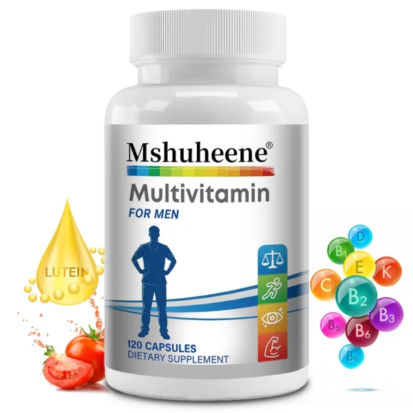 Multivitamin for Men with Vitamin D3, Gluten Free, Non-GMO