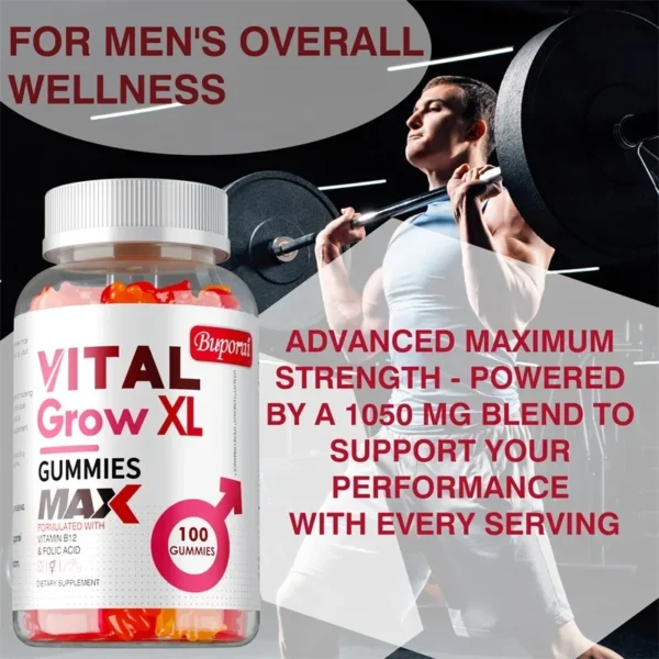 Vital Grow XL Male Gummies - Male Energy Management