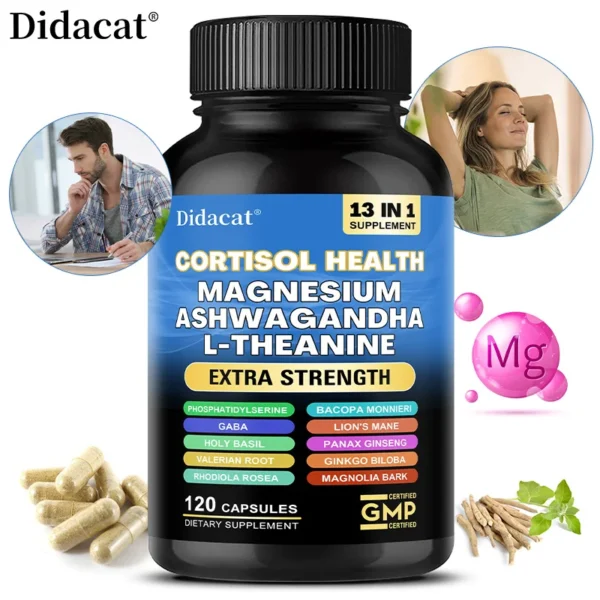 Cortisol Support Capsules with Ashwagandha and Magnesium