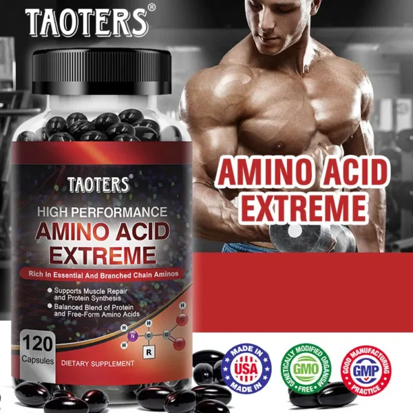 Advanced Bodybuilding Amino Acid Capsules- Helps Increase Strength