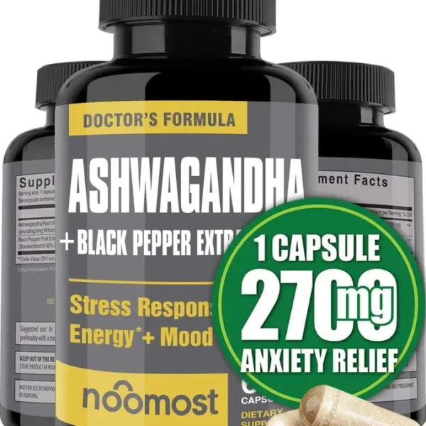 Organic Ashwagandha Capsules Promote Anti-Stress Relief